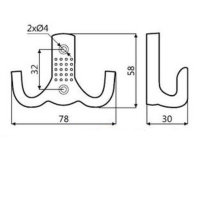 Kleiderhaken 5er Set Ausführung Edelstahloptik...