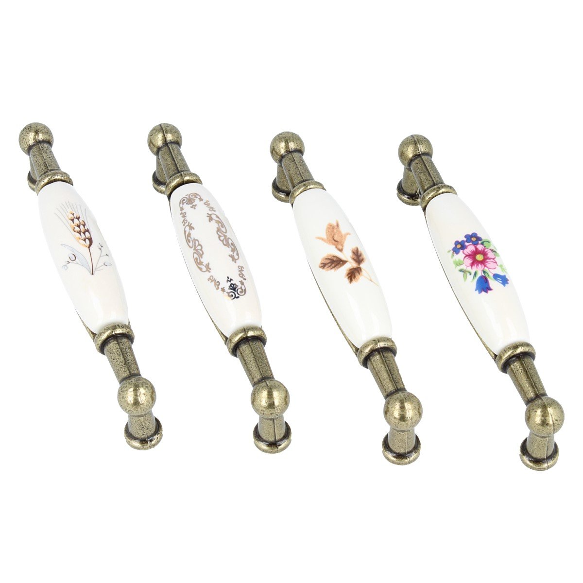 Mölbelgriff Schrankgriff Porzellan Küchengriff Metall Vintage Lochabs, 1,77 €