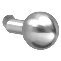 Knopflochteil gekröpft Edelstahl matt gebürstet