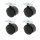 Bodenrolle Möbelrolle div Größen einzeln 4er Pack Ersatzrolle Kunststoffrolle Lenkrolle Ø50mm 4er Pack