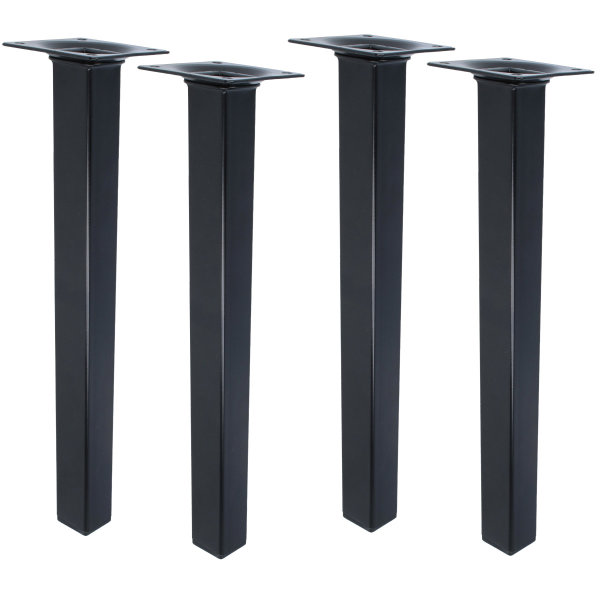 Möbelfüsse Schwarz 4er Set Möbelbeine Eckig Tischbeine Tischfüße Möbelstützen modern Höhe 300mm