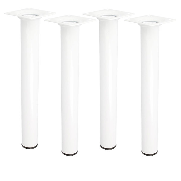 4er Set Möbelstützen Weiß Möbelbeine Höhe 250mm Möbelfüße Tischbeine Couchfüße ø 30mm Schrankfüße