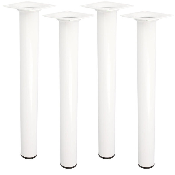 4er Set Möbelstützen Weiß Möbelbeine Höhe 350mm Möbelfüße Tischbeine Couchfüße ø 30mm Schrankfüße