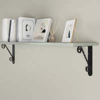 Schwarze Regalkonsole Regalbodenhalter Metallträger...