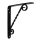 Schwarze Regalkonsole Regalbodenhalter Metallträger Garderobenkonsole Regalwinkel 150mm x 125mm