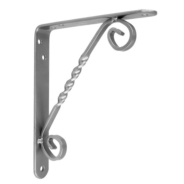 Garderobenkonsole Wandkonsole Regalträger Schwerlastkonsole Träger Stahl Silber Grau