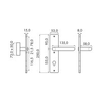 Schutzbeschlag mit Kernziehschutz Modell Golf-II-AR...