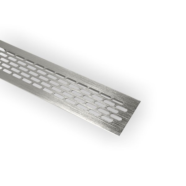 Aluminium Lüftungsgitter 60x245mm Stegblech Lüftungsblech Lüftung Heizungsgitter Edelstahl Optik