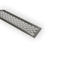 Aluminium Lüftungsgitter 60x245mm Stegblech...