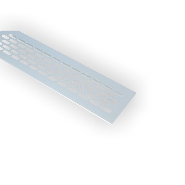 Aluminium Lüftungsgitter 60x245mm Stegblech Lüftungsblech Lüftung Heizungsgitter Silber eloxiert