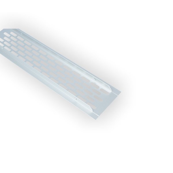 Aluminium Lüftungsgitter 60x245mm Stegblech Lüftungsblech Lüftung Heizungsgitter Silber eloxiert