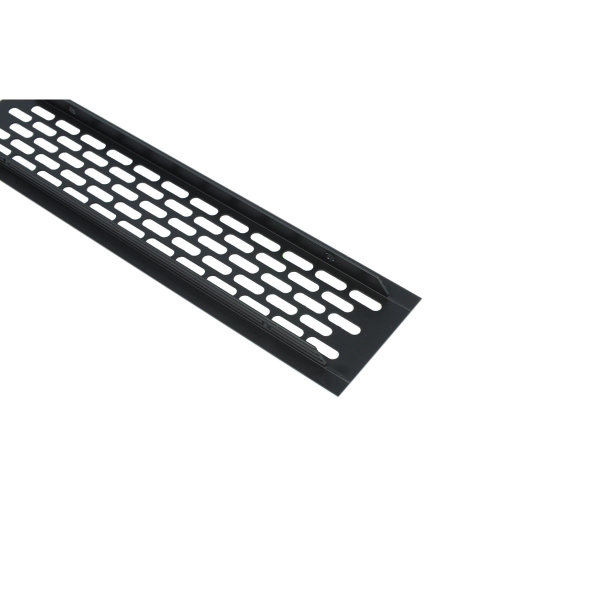 Aluminium Lüftungsgitter 60x245mm Stegblech Lüftungsblech Lüftung Heizungsgitter Schwarz eloxiert