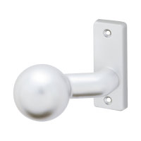 Kugelknopf fest auf Rosette für Schlosskästen...