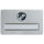 Namenschild aus Aluminium mit T&uuml;rspion Ausf&uuml;hrung F1 natureloxiert 120mm Breite