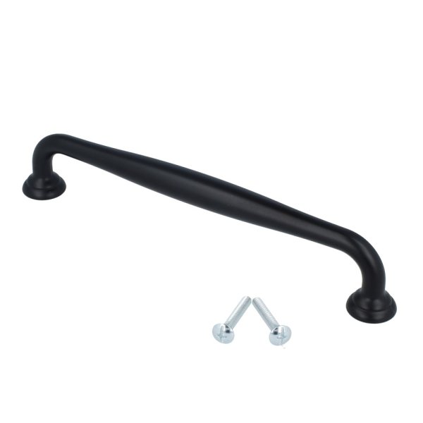Möbelgriff Schubladengriff schwarz matt Serie UZ70 Schrankgriff Türgriff Zamak 160mm