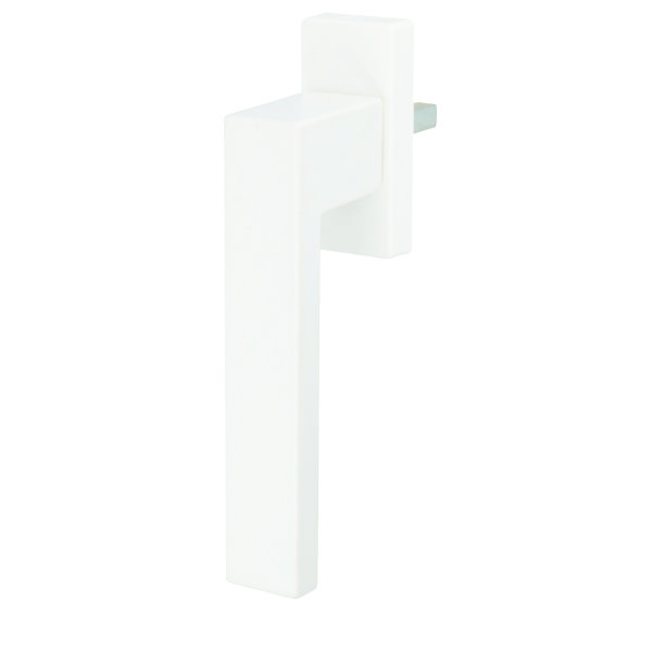 Fenstergriff Rasterolive Fensterolive Aluminium 45° Rasterung exklusives Design Weiss RAL 9016