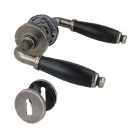 Türdrücker Messing Antik Grau -...