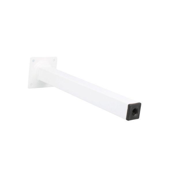 Möbelfuss Tischfuss Weiss Eckig 25 x 25mm Möbelbein Metall Sofasfuss Möbelstütze