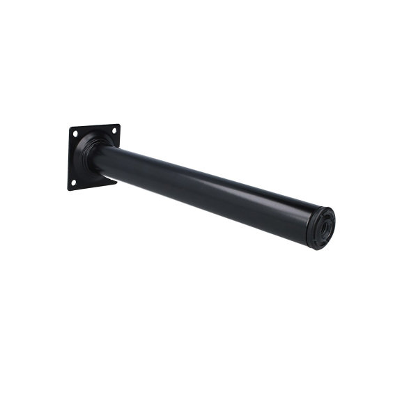Möbelbein Tischbein Möbelfuss ø30mm rund Schwarz Sofafuss Bettstütze Metall Tischstütze
