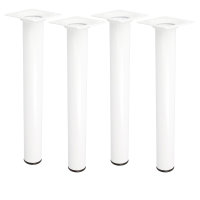 4er Set Möbelstützen Weiß Möbelbeine...