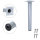 Couchfüße 4er Set Möbelfüße klassisch Silber Rund ø 30mm Möbelbeine Tischbeine Bettstützen