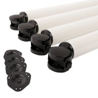 4er Set Tischbeine auf Rollen Tischfuss rollbar 710mm mit...