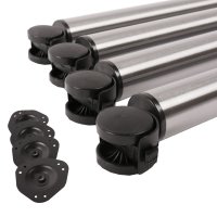 4er Set rollende Tischbeine Tischbeine auf Rolle mit...