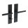 Renovierungsschild Schwarz matt 250x55mm Türdrücker Türbeschlag Edelstahl Schildgarnitur WC-Bad