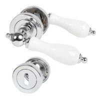 Türbeschlag Rosettengarnitur  Zamak verchromt...