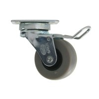 Hartgummirolle Möbelrolle aus Metall mit...