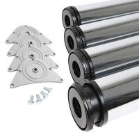 4er Set ø 80mm Tischbeine 710mm Höhe...
