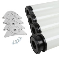 4er Set Tischstützen 1100mm Höhe ø 80mm...