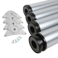 4er Set Tischstützen 1100mm Höhe ø 80mm...