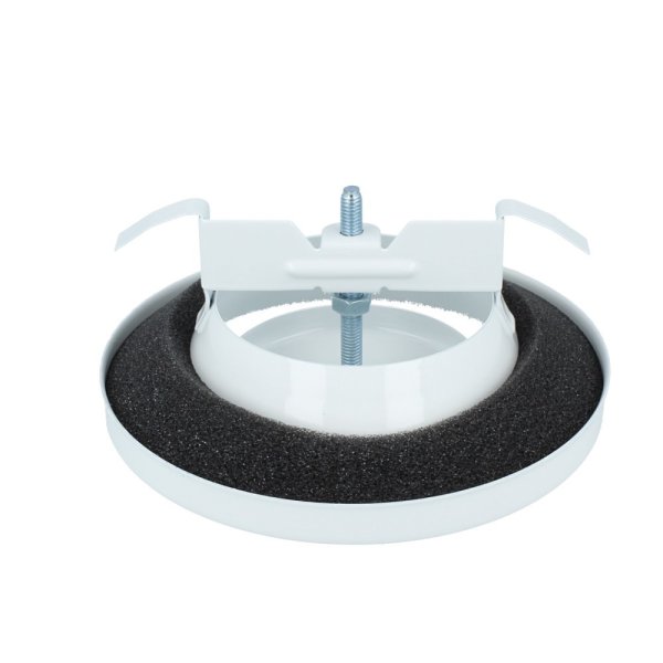 Tellerventil Abluft Zuluft Gitter Lüftungsschacht Weiß Stahl RAL 9016 125mm
