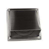 Ablufthaube Edelstahl Abluftgitter Rückschlagklappe...