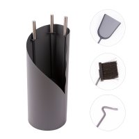 Kaminbesteck 3-teilig Edelstahlgriffe Ofenbesteck...