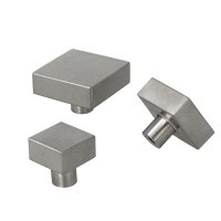 Möbelknopf massiv Edelstahl Schrankknopf...