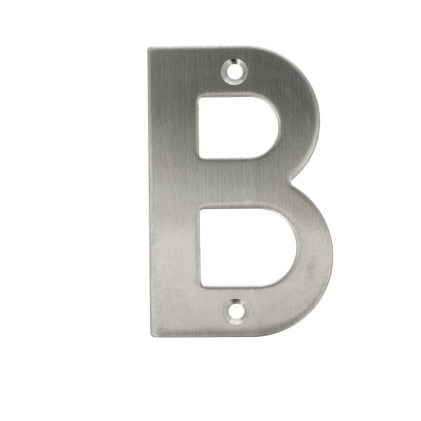 Edelstahl Hausnummern 0-9 matt gebürstet Buchstaben A-I Hauswandnummern 100mm