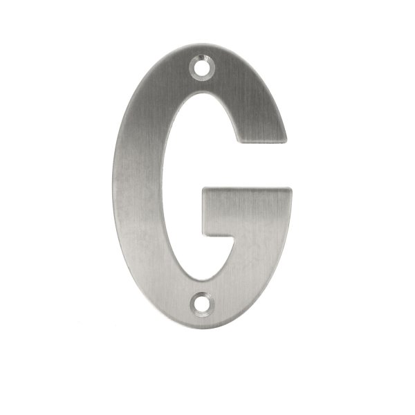 Edelstahl Hausnummern 0-9 matt gebürstet Buchstaben A-I Hauswandnummern 100mm