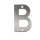 Edelstahl Hausnummern 0-9 matt gebürstet Buchstaben A-I Hauswandnummern 100mm
