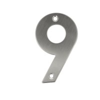 Edelstahl Hausnummern 0-9 matt gebürstet Buchstaben...