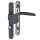 Langschild Schmalrahmengarnitur Anthrazit 92mm Wechselgarnitur Profilzylinder Knopf/Drücker 71-86mm ja