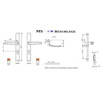 Aluminium 8-72mm Schmalrahmengarnitur Braun RAL8019...