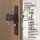 Aluminium 8-72mm Schmalrahmengarnitur Braun RAL8019 Langschild Türdrücker  Knopf/Drücker 55-70mm ja