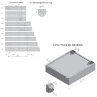 Unterfluhrf&uuml;hrung mit SoftClose-Mechanismus 500mm Stabilit&auml;t und sanftes Schlie&szlig;en