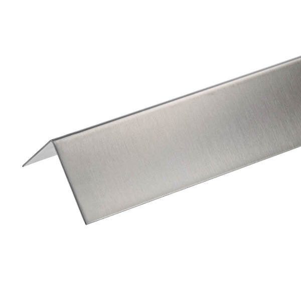 Edelstahl V2A Eckschutzwinkel - 1000mm Kantenschutz Eckschutz matt gebürstet - Gerade 20mm x 20mm