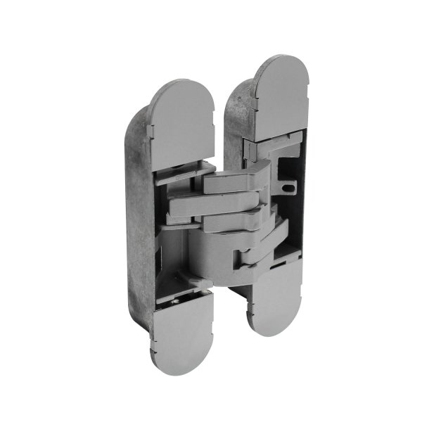 Intersteel Verdeckt liegendes Türband Zamak 130x30 - 3D einstellbar Silbergrau