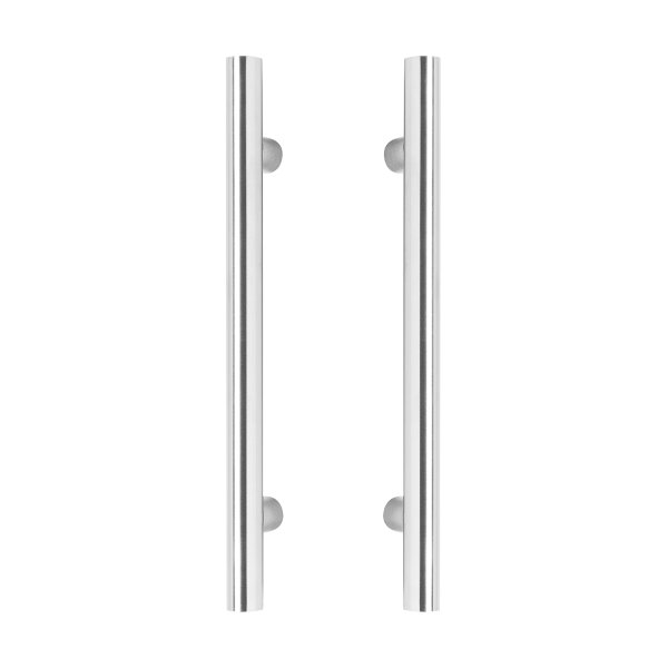 Intersteel Türgriffe paarweise T-Form 1200x80x30 Mittenabstand 1000 Edelstahl gebürstet