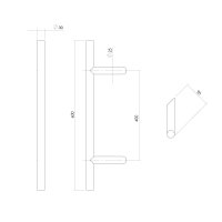 Intersteel Türgriff stückweise T-schräg...