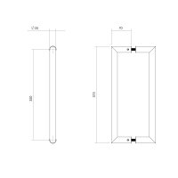 Intersteel Türgriffe paarweise gerade-90°...